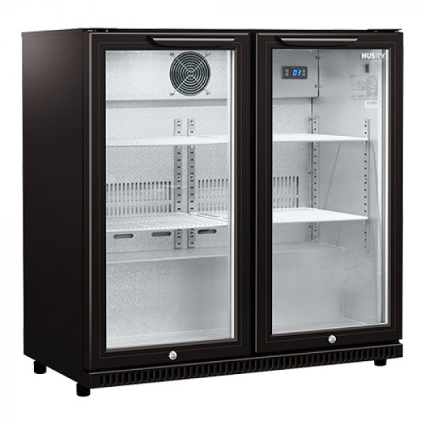 Koelkast 210 liter tafelmodel glasdeur2-deur